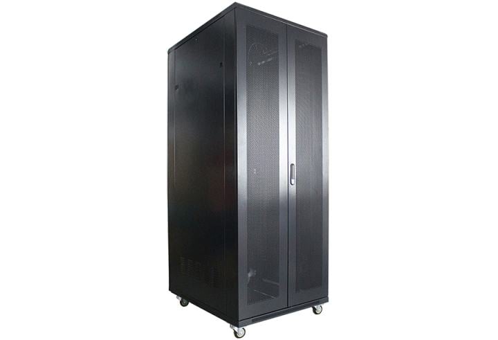 [W42U12080R-RD] Рэковая стойка Wize Pro [W42U12080R-RD] 19,42U,800х1200 мм,  колеса,черный (4 места)