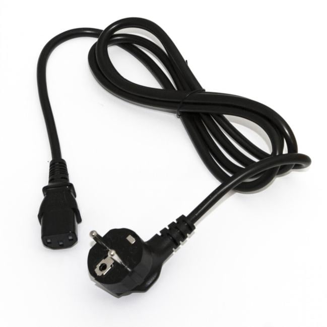 Кабель питания Hyperline PWC-IEC13-SHM-0.5-BK, Schuko-C13, 0.5м, черный