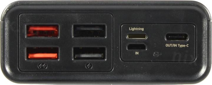 Внешний аккумулятор Digma <DGP-30000-4U-B> (4xUSB,  USB-C, 30000mAh, Li-Pol)
