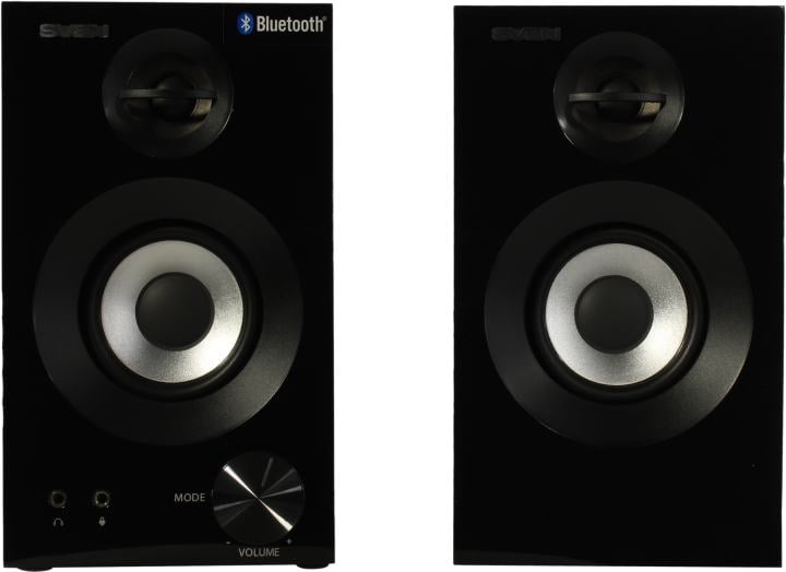 Колонки SVEN SPS-621  Black  (2x14W,  дерево, Bluetooth)