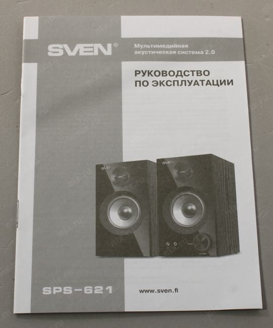 Колонки SVEN SPS-621  Black  (2x14W,  дерево, Bluetooth)