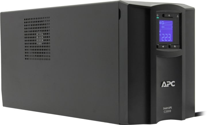 ИБП APC by SE - Smart-UPS C 2000 ВА/1300 Вт, Line-Interactive, in (230V 1xIEC-320 C20), 6xIEC-320 C13, 1xIEC-320 C19, Hot Swap User Replaceable Batteries, LCD, Tower, цвет чёрный, SMC2000I
