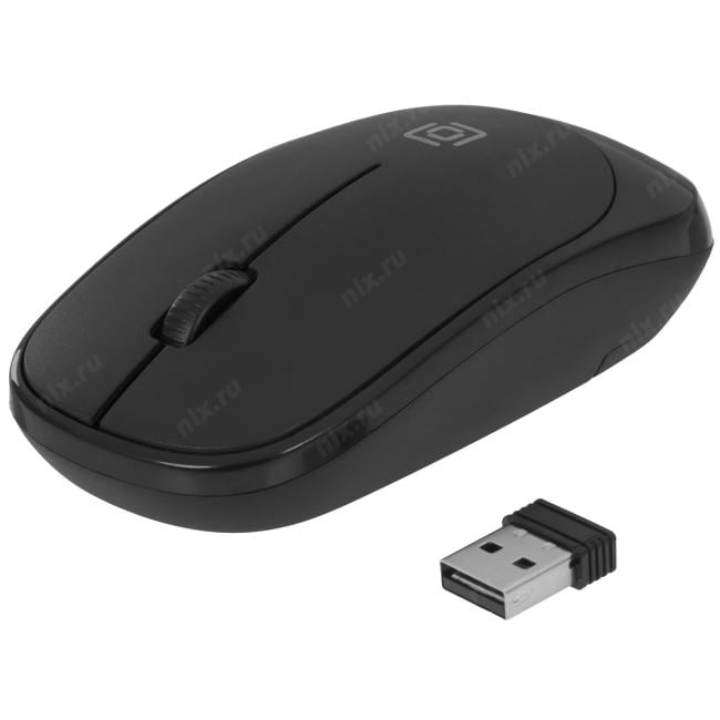 OKLICK Wireless Keyboard & Optical Mouse <S255W> Black (Кл-ра,USB,FM+Мышь 3кн,  Roll,  USB,  FM) <1909361>