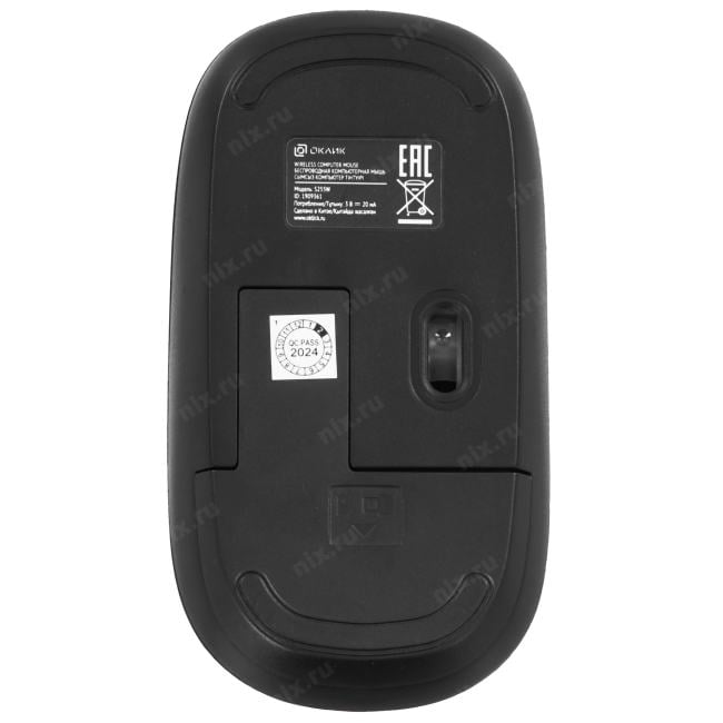 OKLICK Wireless Keyboard & Optical Mouse <S255W> Black (Кл-ра,USB,FM+Мышь 3кн,  Roll,  USB,  FM) <1909361>