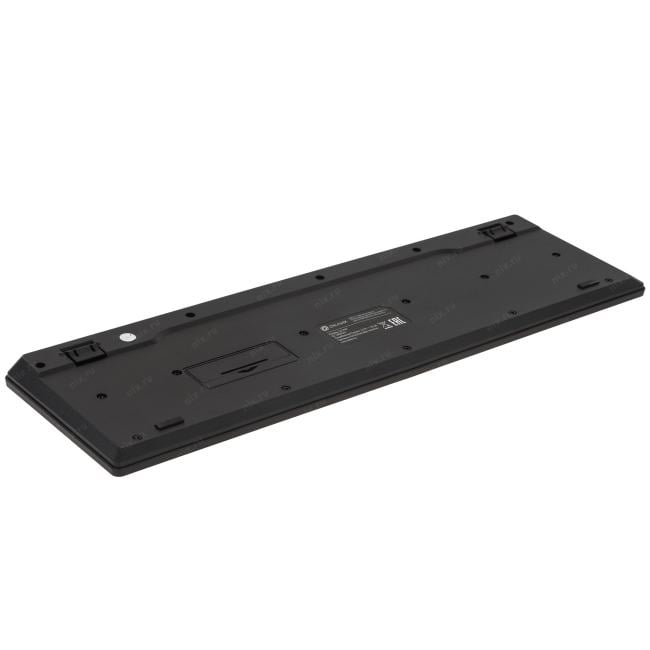 OKLICK Wireless Keyboard & Optical Mouse <S255W> Black (Кл-ра,USB,FM+Мышь 3кн,  Roll,  USB,  FM) <1909361>