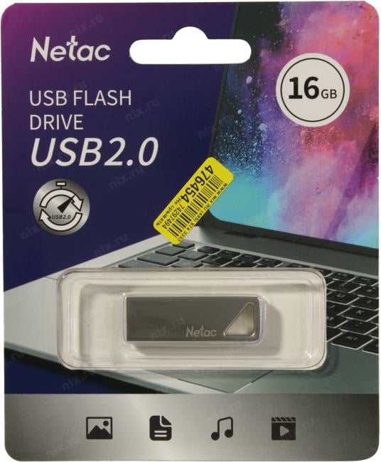 Netac <NT03U326N-016G-20PN> USB2.0  Flash  Drive  16Gb (RTL)