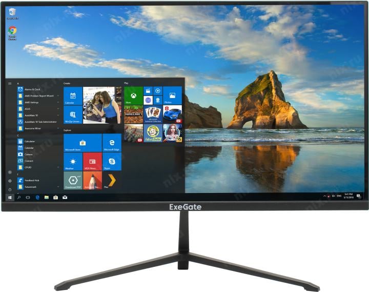 21.5" ЖК монитор ExeGate ProSmart EV2207A (LCD, 1920x1080,  D-Sub, HDMI) <EX294343RUS>