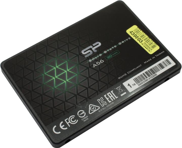 SSD Silicon Power SP001TBSS3A56A25, 1Tb, 2.5", SATA III, 560MB/s