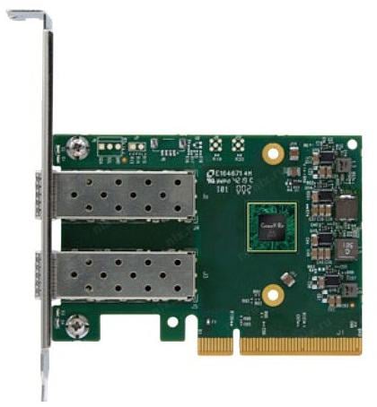 Сетевой адаптер Mellanox MCX631102AN-ADAT ConnectX®-6 Lx EN adapter card, 25GbE, Dual-port SFP28, PCIe 4.0 x8, No Crypto, Tall Bracket, (488616)