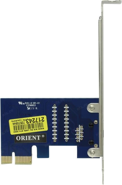 ORIENT XWT-R81PE  Карта PCI-Ex1  UTP 1000Mbps (OEM)