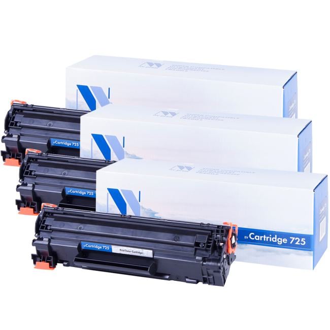 Набор картриджей лазерных NV-Print NV-725-SET3 для Canon i-Sensys 6000/6000B/6020/6020B/6030/6030B/6030w/MF3010, черный, 3x1600 стр.