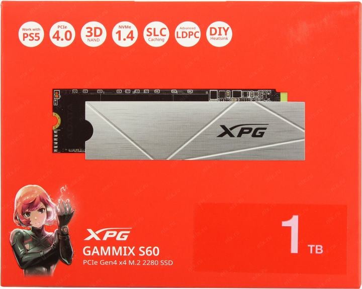 SSD 1 Tb M.2 2280 M ADATA XPG GAMMIX  S60  <AGAMMIXS60-1T-CS>