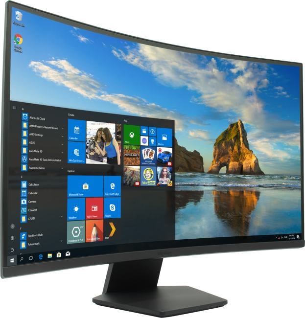 МОНИТОР 32" LG 32GS60QC-B Dark-Grey (VA, изогнутый, 2560x1440, 180Hz, 1 ms, 178°/178°, 300 cd/m, 3000:1, +2хHDMI 2.0,DP)
