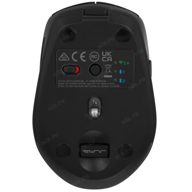 IEUMGOCHRGMSRBLK124 Беспроводная мышь Jlab Go Charge Mouse c функцией подзарядки,  Link USB- A