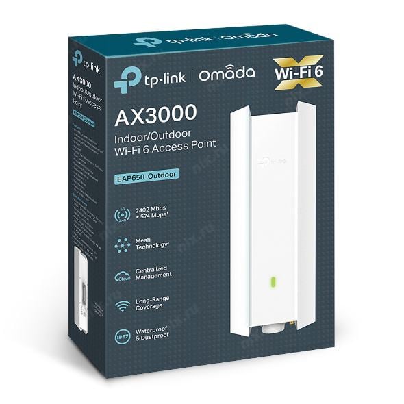 TP-LINK <EAP650-Outdoor> AX3000 Indoor/Outdoor Wi-Fi  6 Access Point