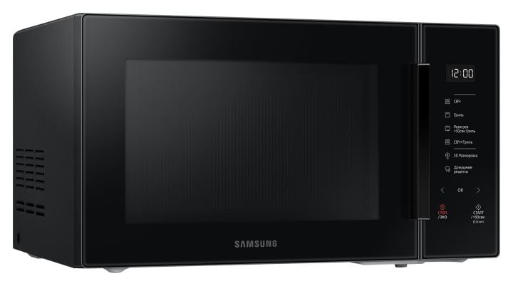Микроволновая печь Samsung MG30T5018AK/BW черный, 30 л, 900 Вт, переключатели - сенсор