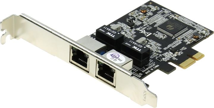 Сетевая карта ST-Lab N-381, PCI-Ex1, 2×GbE