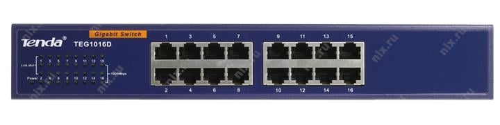 TENDA <TEG1016D>16-Port Gigabit Ethernet  Switch (16UTP 1000Mbps)