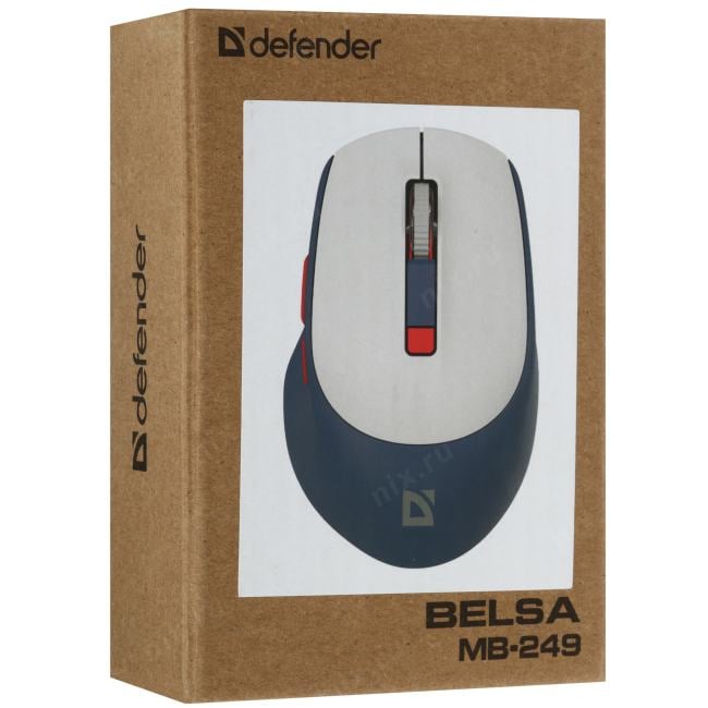 Defender Belsa Wireless Optical Mouse <MB-249> (RTL) USB/BT  4btn+Roll  <52249>