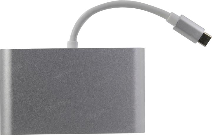 Порт-репликатор vcom - CU455, USB Type C, 1-HDMI, 1-RJ45, 1-USB3.0 Type A, PD 60 Вт, CU455