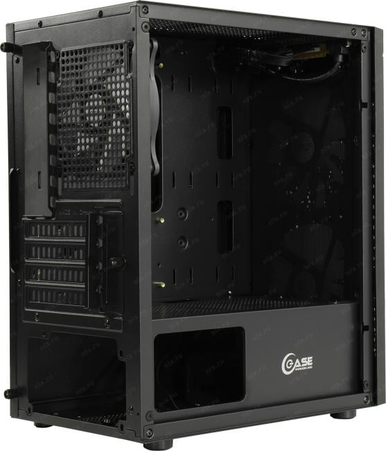 Minitower Powercase Mistral Micro Z3B Mesh LED <CMIMZB-L3> MicroATX,  без  БП