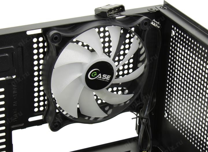 Minitower Powercase Mistral Micro Z3B Mesh LED <CMIMZB-L3> MicroATX,  без  БП