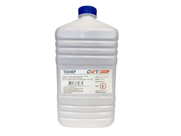 Тонер для KONICA MINOLTA Bizhub C227/287 (Japan) Cyan, 467г/бут, CE38-C (CPT) (TN-221C, A8K3450) CET