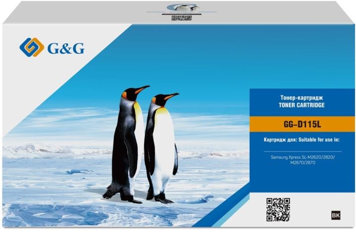 Картридж лазерный G&G GG-D115L черный (3000стр.) для Samsung  Samsung Xpress SL-M2620/2820/M2670/2870