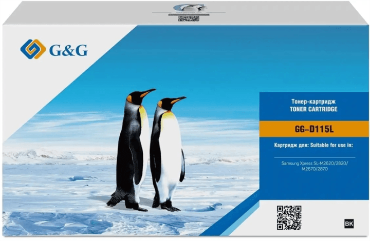 Картридж лазерный G&G GG-D115L черный (3000стр.) для Samsung  Samsung Xpress SL-M2620/2820/M2670/2870