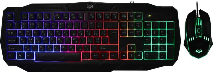 SVEN GS-9100 Black  (Кл-ра,104КЛ USB+Мышь 4кн,Roll,USB)