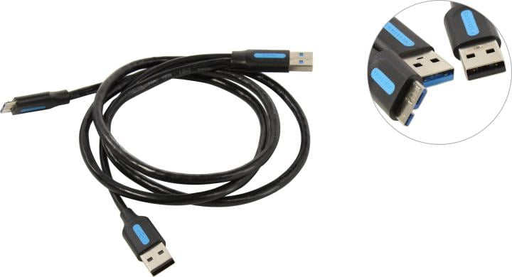 Vention <CQPBF> Кабель USB 3.0 AM-->micro-B/USB  2.0 AM 1м