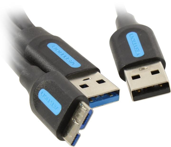 Vention <CQPBF> Кабель USB 3.0 AM-->micro-B/USB  2.0 AM 1м