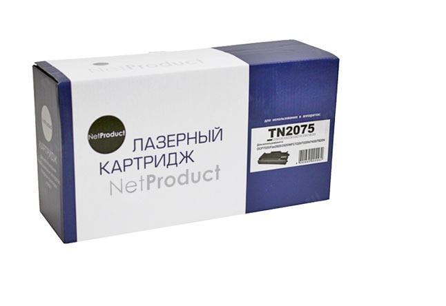 Тонер-картридж NetProduct (N-TN-2075)  для  Brother  HL-2030/2040/2070/7010/7420/7820, 2,5K