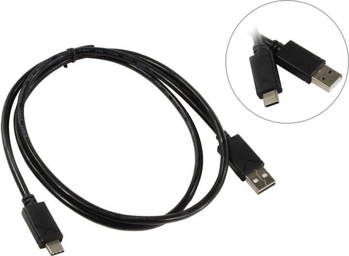 5bites <TC201-10> Кабель USB 2.0 AM -> USB-C  M  1м