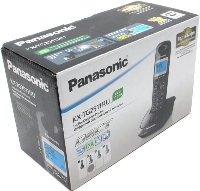 Panasonic KX-TG2511RUM <Silver-Gray> р/телефон (трубка  с ЖК диспл.,DECT)