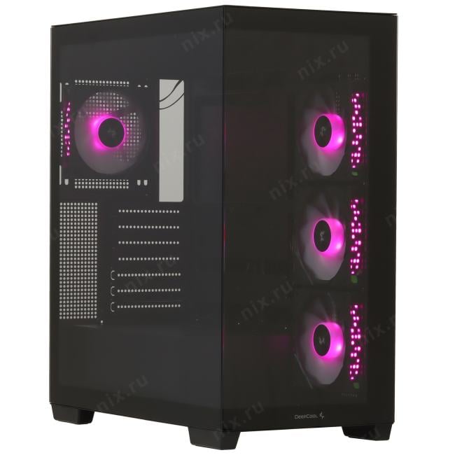 Miditower Deepcool CG580 4F <R-CG580-BKADA4-G-1> Black ATX без БП,  с  окном