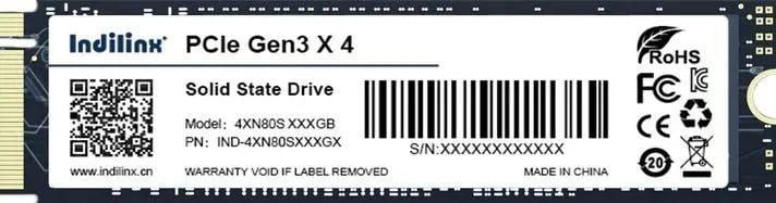 SSD 256 Gb M.2 2280 M  Indilinx  <IND-4XN80S256GX>  3D TLC