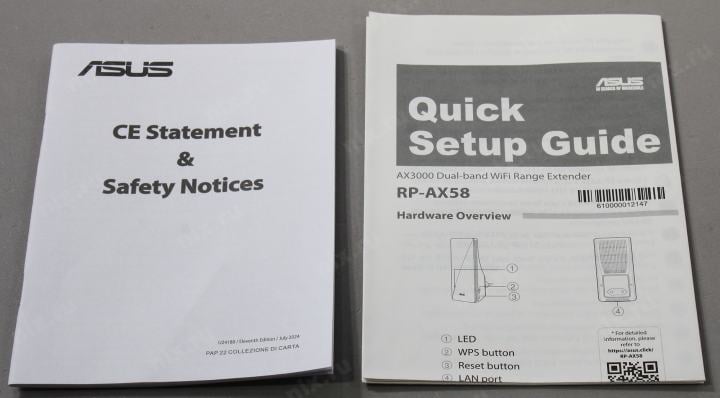 ASUS <RP-AX58>  AX3000  Dual-Band  WiFi Extender