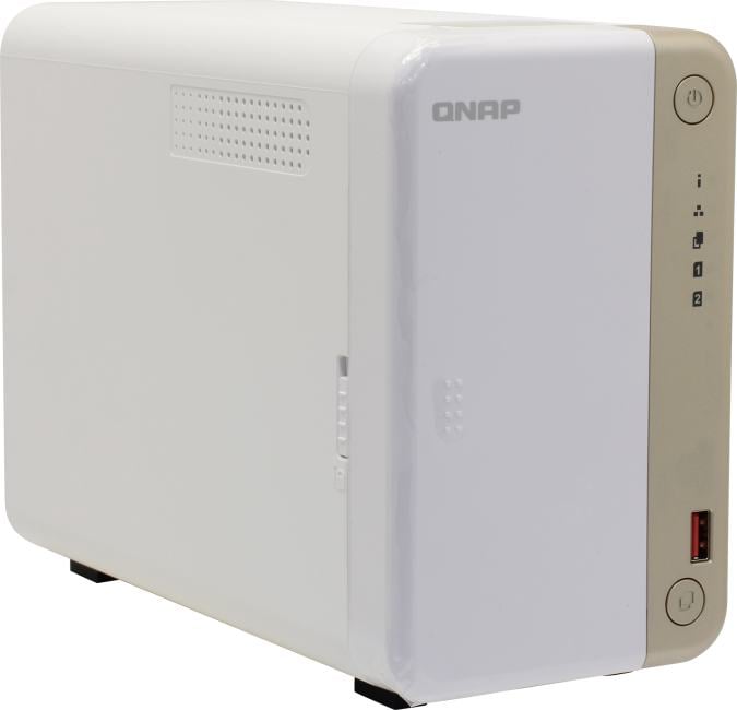 Сетевое хранилище QNAP TS-262-4G, 2 отсека, 2.5GbE, 4ГБ