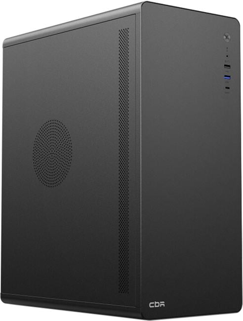 Компьютерный корпус CBR ATX Miditower U500, без БП, 1хUSB 3.0 Type-C, 1хUSB 3.0, 1хUSB 2.0, HD Audio+Mic, черный [PCC-ATX-U500-WPSU