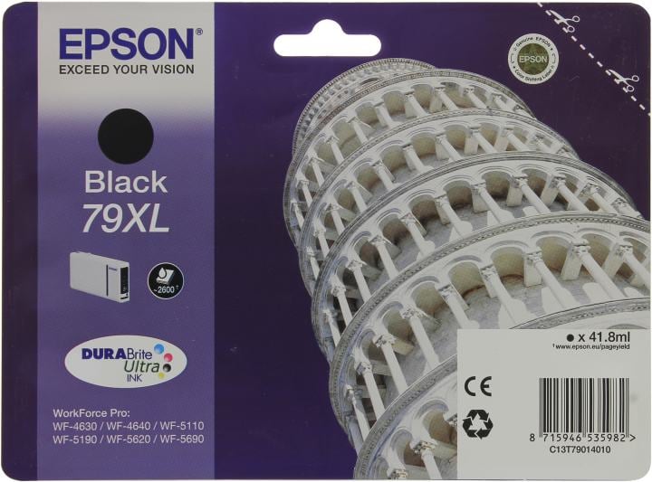 Картридж 79XL <C13T79014010> Black для  Epson  WorkForce  Pro WF-4630/4640/5110/5190/5620/5690
