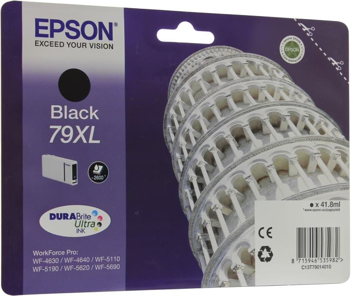 Картридж 79XL <C13T79014010> Black для  Epson  WorkForce  Pro WF-4630/4640/5110/5190/5620/5690