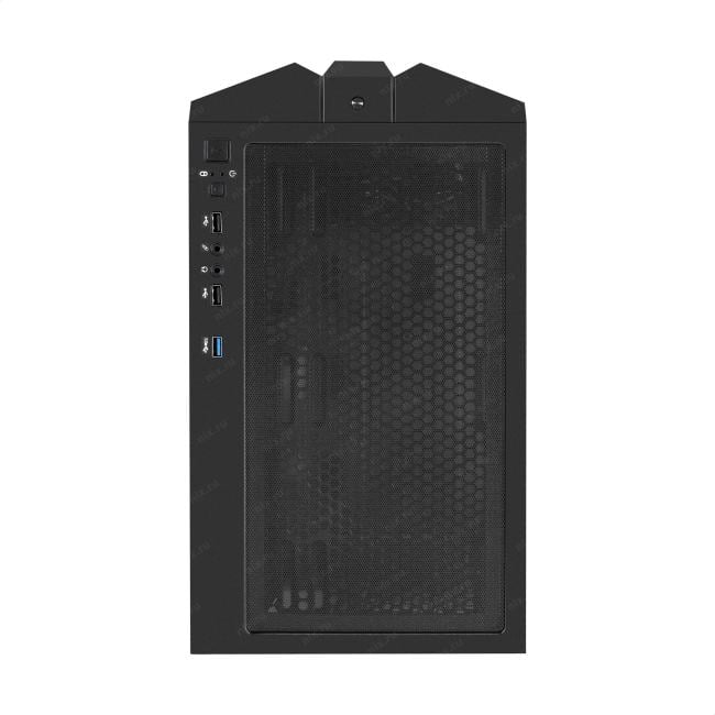 Exegate EX296078RUS Корпус Miditower ExeGate EVO-9205-EVO800 (ATX, БП EVO800RGB с вент. 12 см, с окном, 1*USB+1*USB3.0, аудио, черный, 3 вент. 12см с RGB подсветкой)
