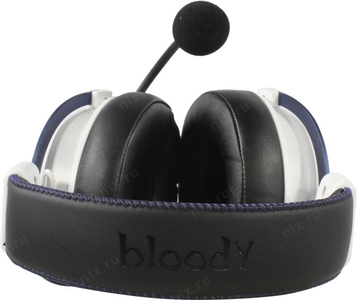 Наушники с микрофоном Bloody M590i Sports Navy (7.1, шнур 1м+2м, USB+3.5 мм,  с регулятором громкости)