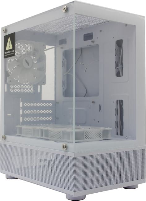 Miditower 1STPLAYER MIKU Mi2-A <Mi2-A-WH-2F1R-W-1F1-W> White MicroATX  без  БП