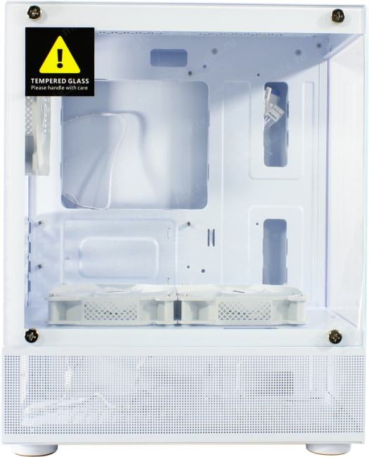 Miditower 1STPLAYER MIKU Mi2-A <Mi2-A-WH-2F1R-W-1F1-W> White MicroATX  без  БП