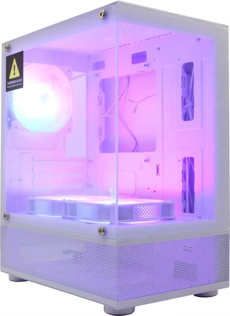 Miditower 1STPLAYER MIKU Mi2-A <Mi2-A-WH-2F1R-W-1F1-W> White MicroATX  без  БП