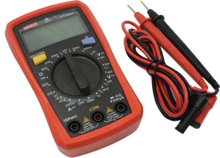 Мультиметр UNI-T UT33D+, 600В, 10А, 200МОм
