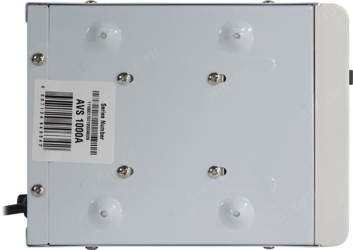 Стабилизатор Powerman AVS 1000A (вх.160-260V, вых.220V±8%, 1000VA, 1  розетка  Euro)