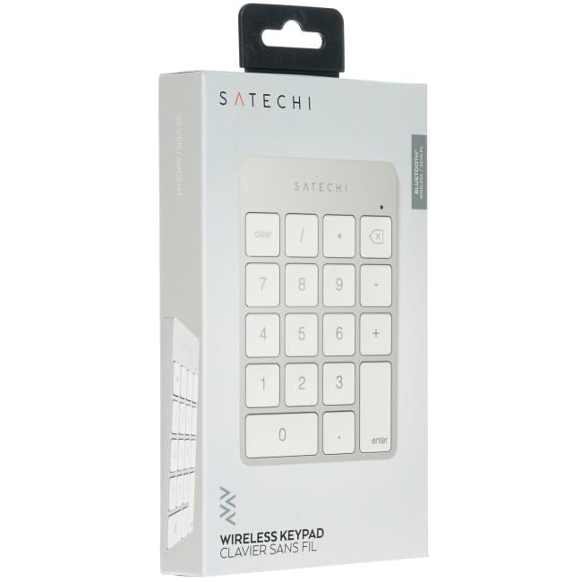 Satechi ST-SALKPS Беспроводной цифровой блок клавиатуры Satechi Aluminum Slim Keypad  Numpad. Цвет серебристый.